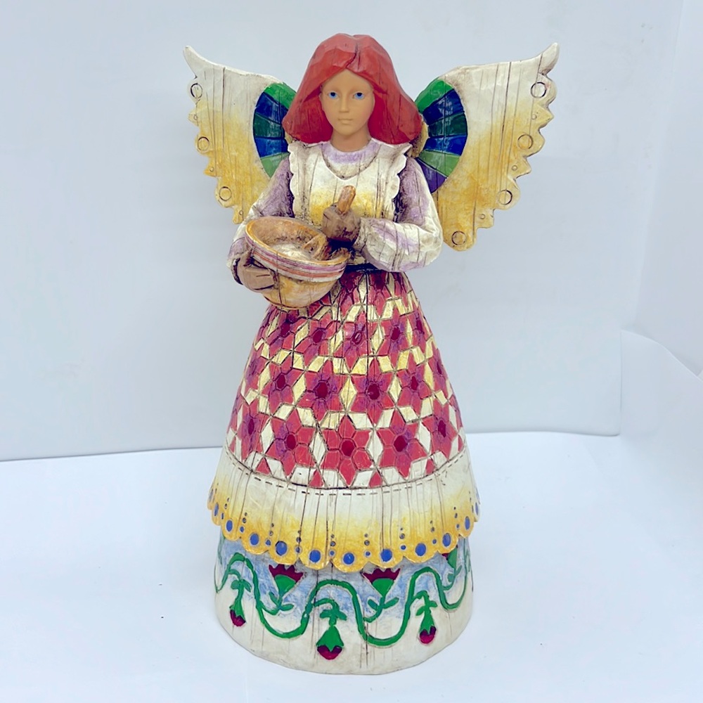 2002 Jim Shore Heartwood Creek Angel of Contentment Figure